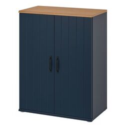 Tumba Ikea Skruvby 70x90 (Negru-Albastru)