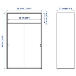 Tumba Ikea Spiksmed usa/raft 137x32x96 (Gri) Thumb