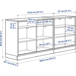 Tumba Ikea Tonstad 201x47x91 (Alb) Thumb