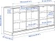 Тумба Ikea Tonstad 201x47x91 (Белый)