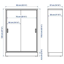 Тумба Ikea Tonstad 82x37x120 (Дубовый Шпон) Thumb