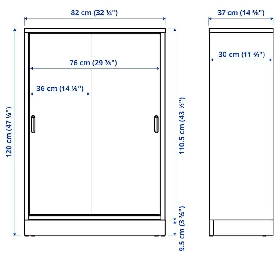 Тумба Ikea Tonstad 82x37x120 (Дубовый Шпон)