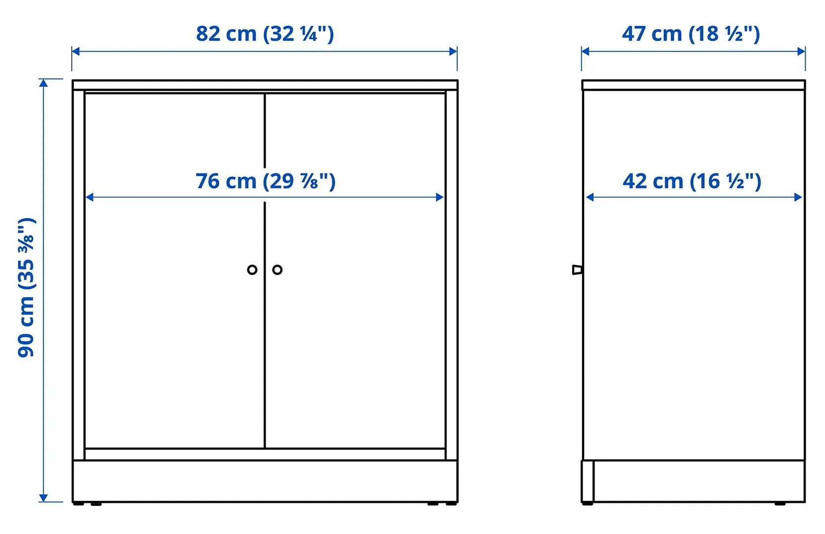 Tumba Ikea Tonstad 82x47x90 (Furnir Stejar)