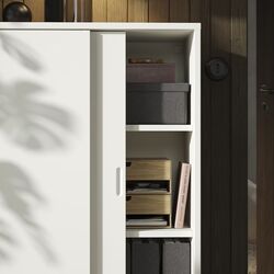 Тумба Ikea Tonstad раздвижные дверцы 81x37x116 (Белый) Thumb