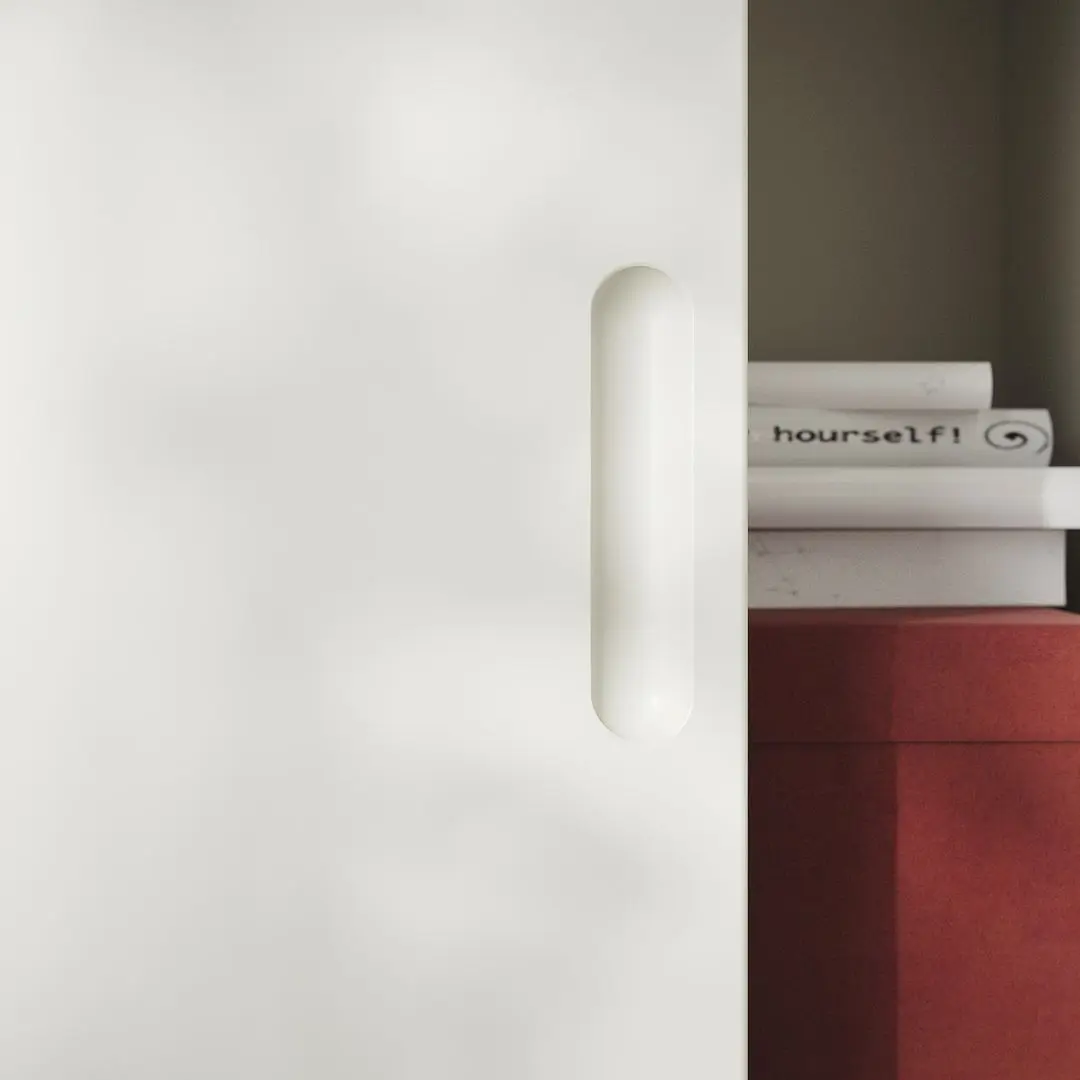 Тумба Ikea Tonstad раздвижные дверцы 81x37x116 (Белый)