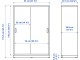 Тумба Ikea Tonstad раздвижные дверцы 81x37x116 (Белый)