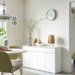 Тумба Ikea Vihals 140x37x75 (Белый) Thumb