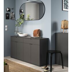 Tumba Ikea Vihals 140x37x75 (Темно-Серый)