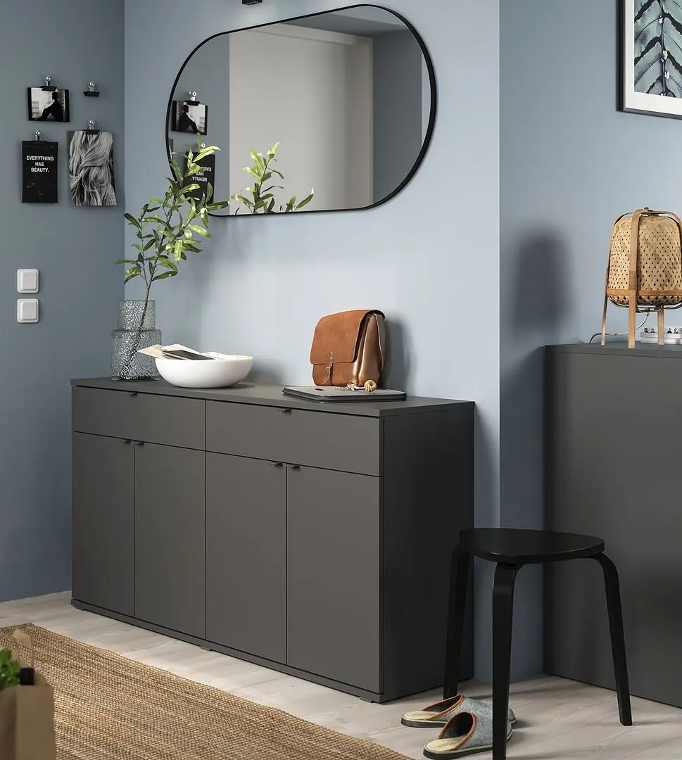 Tumba Ikea Vihals 140x37x75 (Темно-Серый)