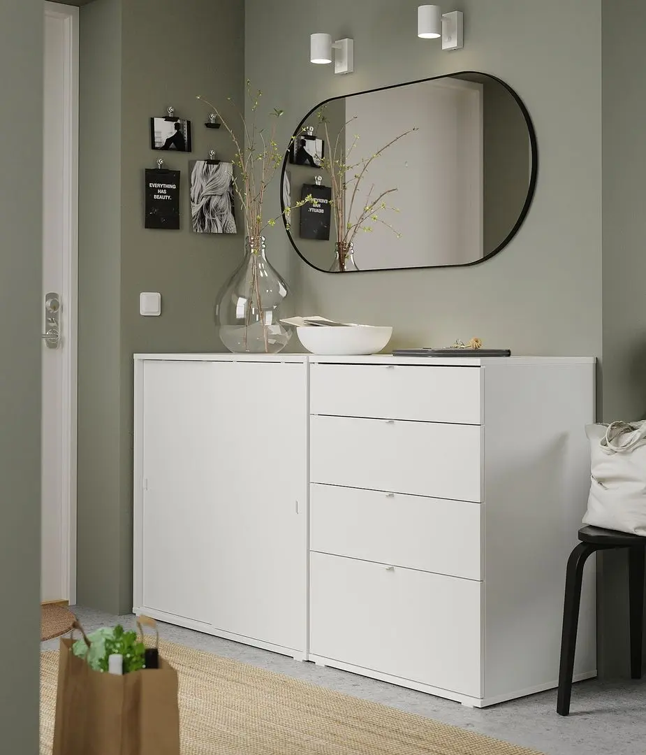 Тумба Ikea Vihals 165x47x90 (Белый)