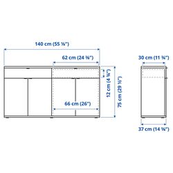 Bufet Ikea Vihals 235x37x90 (Alb) Thumb