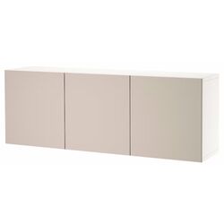 Tumba suspendata Ikea Besta/Lappviken 180x42x64 (Alb/Gri Deschis-Bej) Thumb