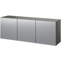 Tumba suspendata Ikea Besta/Riksviken 180x42x64 (Gri Inchis/Aspect Cositor Mat Inchis) Thumb
