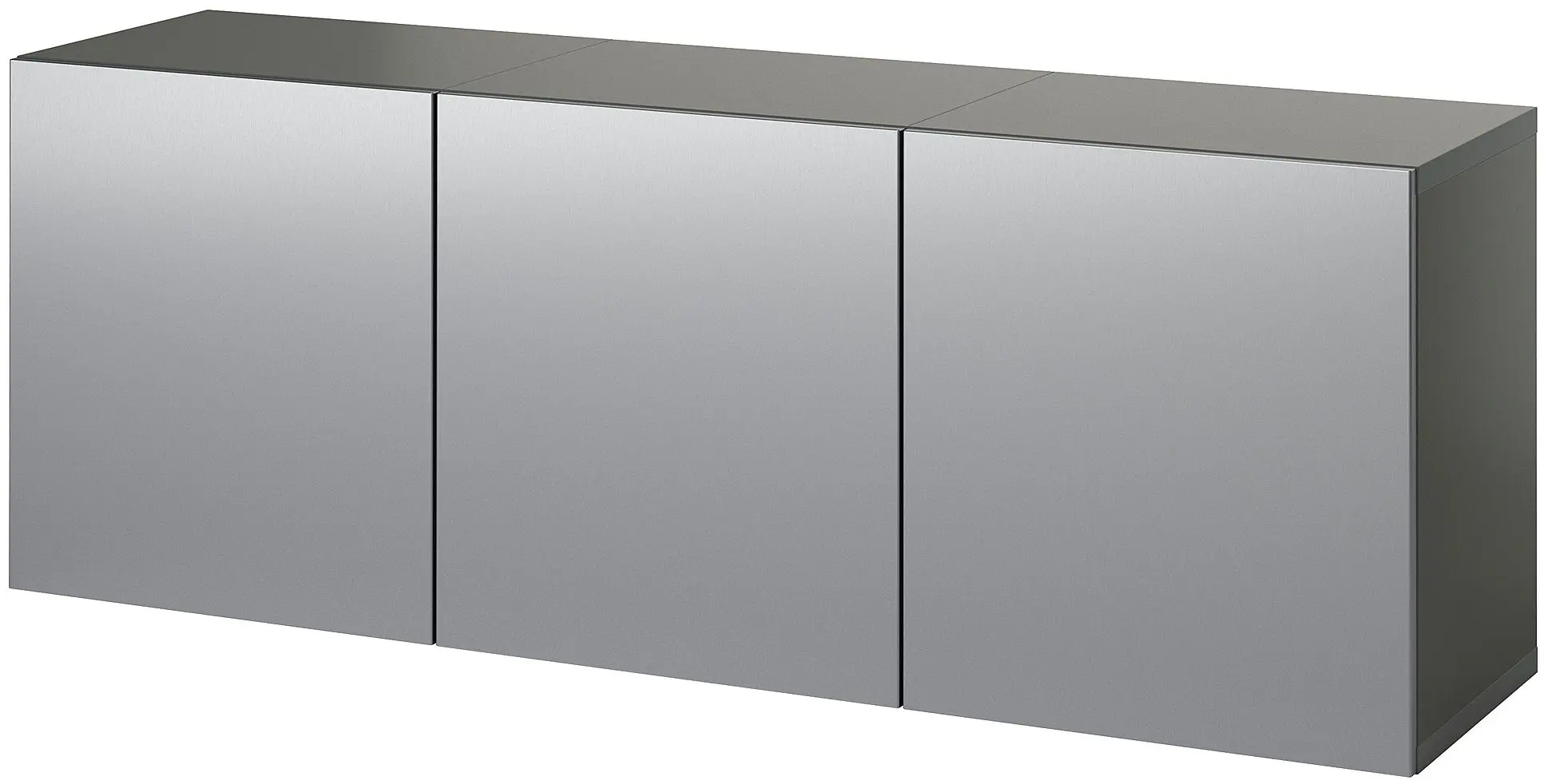 Tumba suspendata Ikea Besta/Riksviken 180x42x64 (Gri Inchis/Aspect Cositor Mat Inchis)