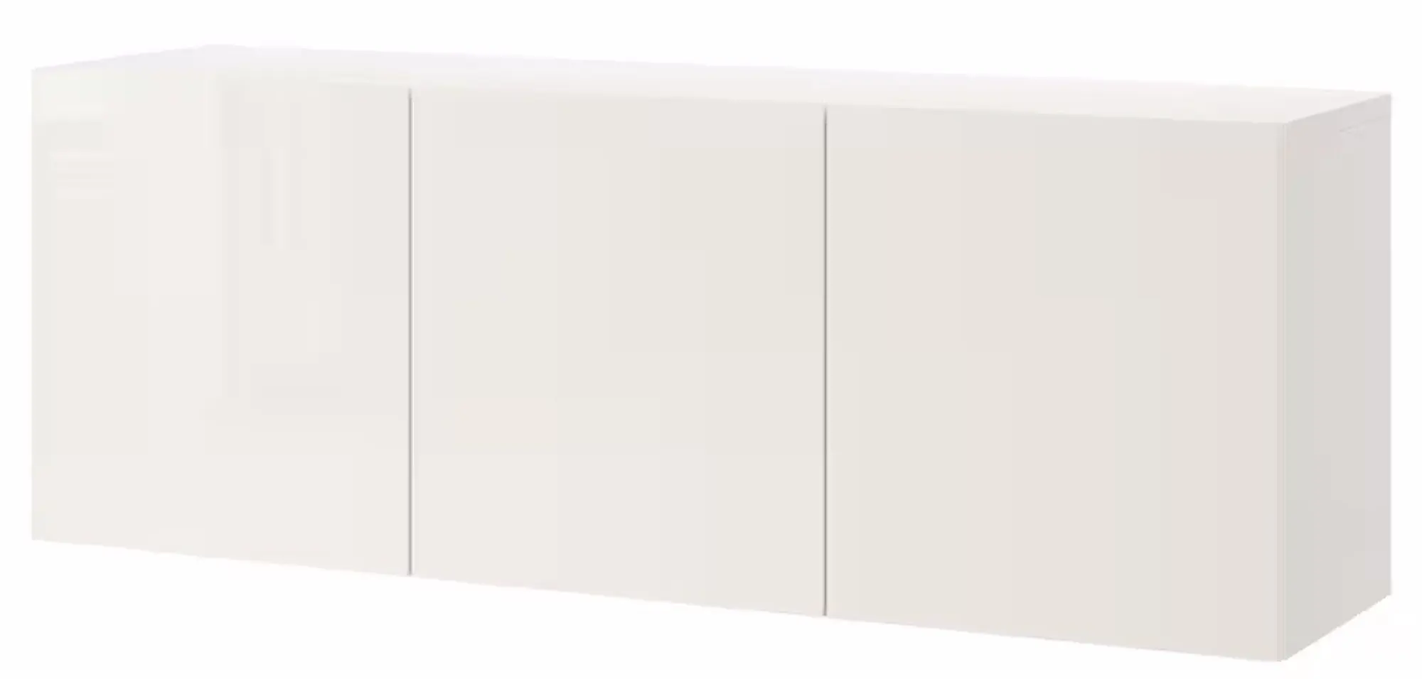 Tumba suspendata Ikea Besta/Selsviken 180x42x64 (Alb/Lucios)