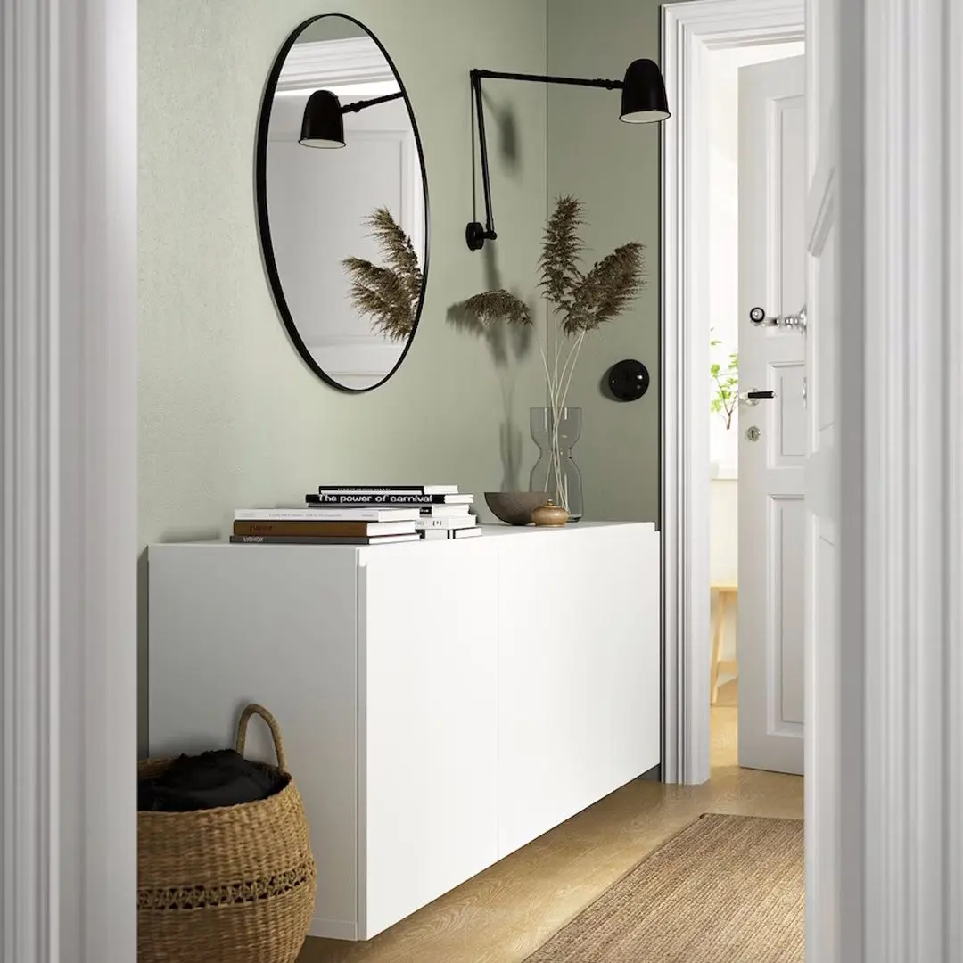 Тумба навесная Ikea Besta/Vasterviken 180x42x64 (Белый)