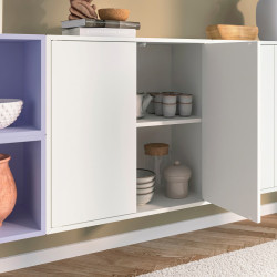 Tumba suspendata Ikea Eket 175x35x70 (Alb/Lila deschis) Thumb