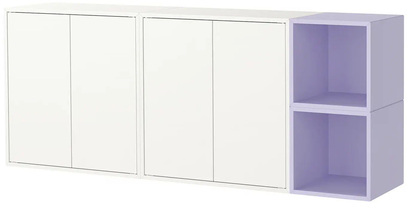 Tumba suspendata Ikea Eket 175x35x70 (Alb/Lila deschis) - 3
