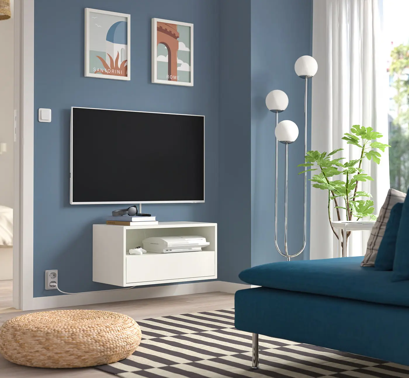 Tumba suspendata Ikea Eket usa/raft 70x35x35 (Alb) - 2