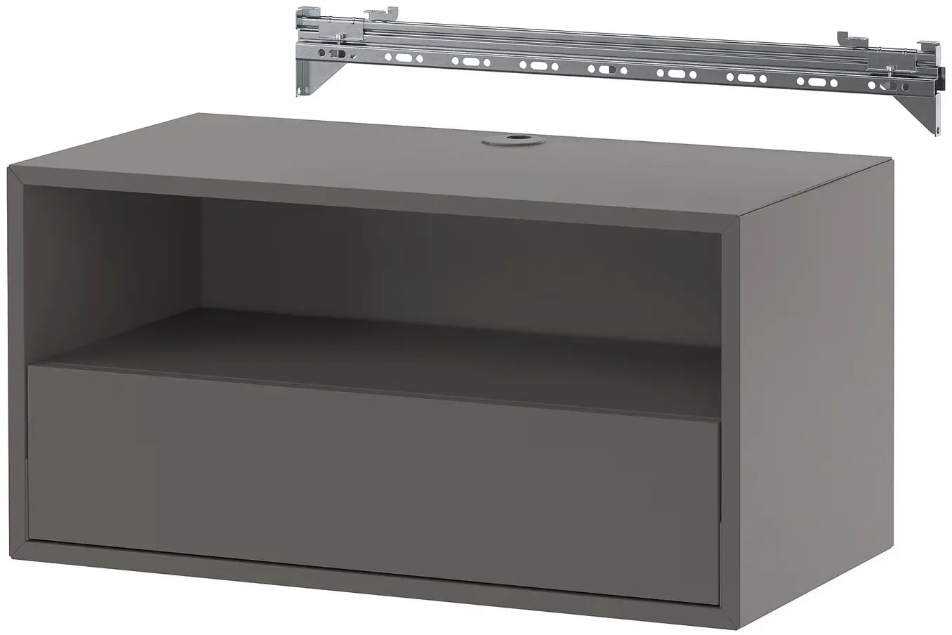 Tumba suspendata Ikea Eket usa/raft 70x35x35 (Gri Inchis) - 3