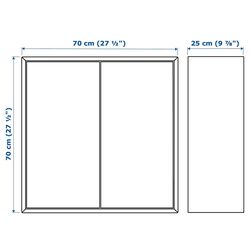 Tumba suspendata Ikea Eket 175x35x70 (Alb/Aspect Nuc) Thumb