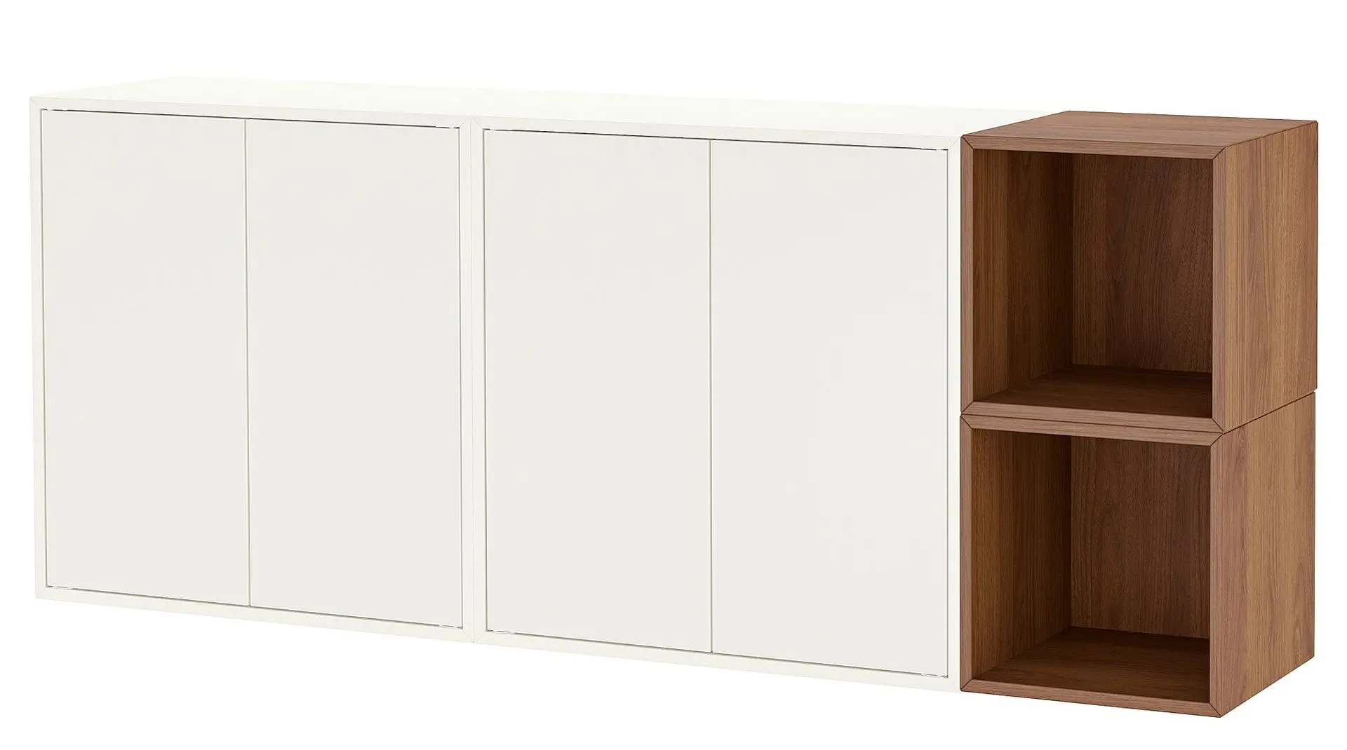 Tumba suspendata Ikea Eket 175x35x70 (Alb/Aspect Nuc)