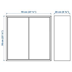 Tumba suspendata Ikea Eket 175x35x70 (Alb/Verde Deschis) Thumb