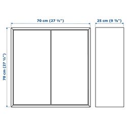 Tumba suspendata Ikea Eket 175x35x70 (Gri Inchis/Aspect Nuc) Thumb