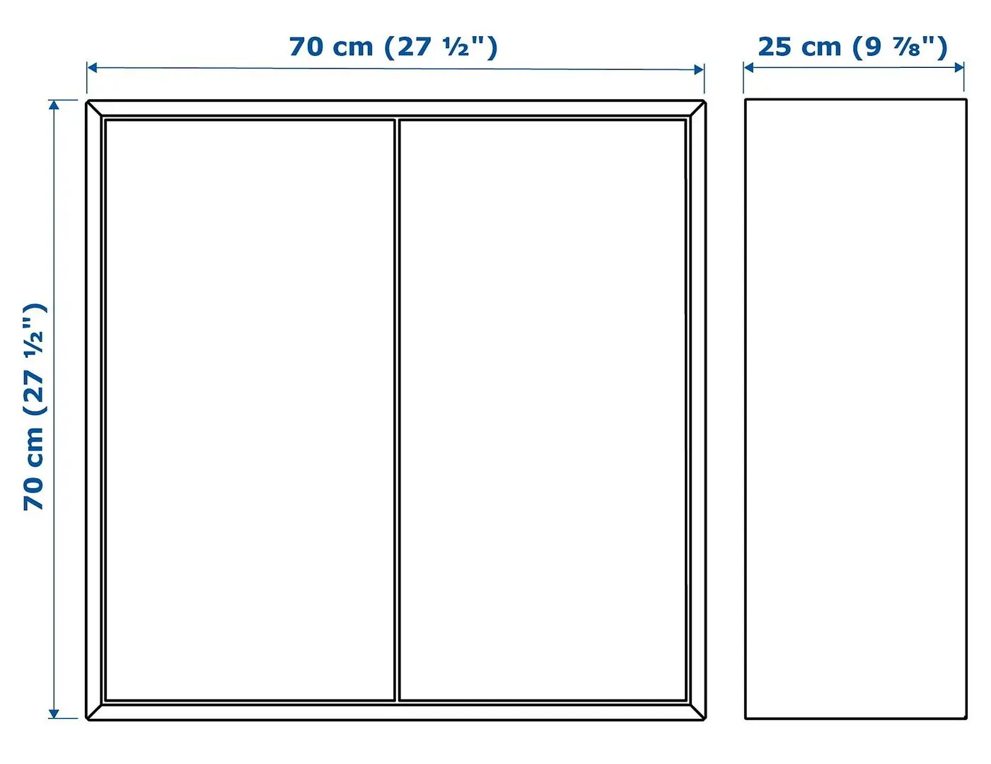 Tumba suspendata Ikea Eket 175x35x70 (Gri Inchis/Aspect Nuc)