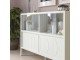 Тумба-витрина Ikea Kalknas 121x43x98 (Белый)