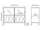 Тумба-витрина Ikea Kalknas 121x43x98 (Белый)