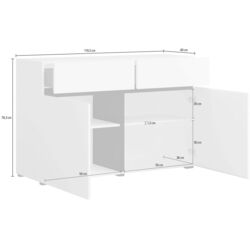 Тумба Helvetia Cross 2D2S (Congo/Black) Thumb