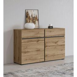 Тумба Helvetia Cross 2D2S (Wotan Oak/Black)
