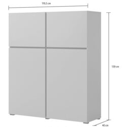 Tumba Helvetia Cross 4D (White/Black) Thumb