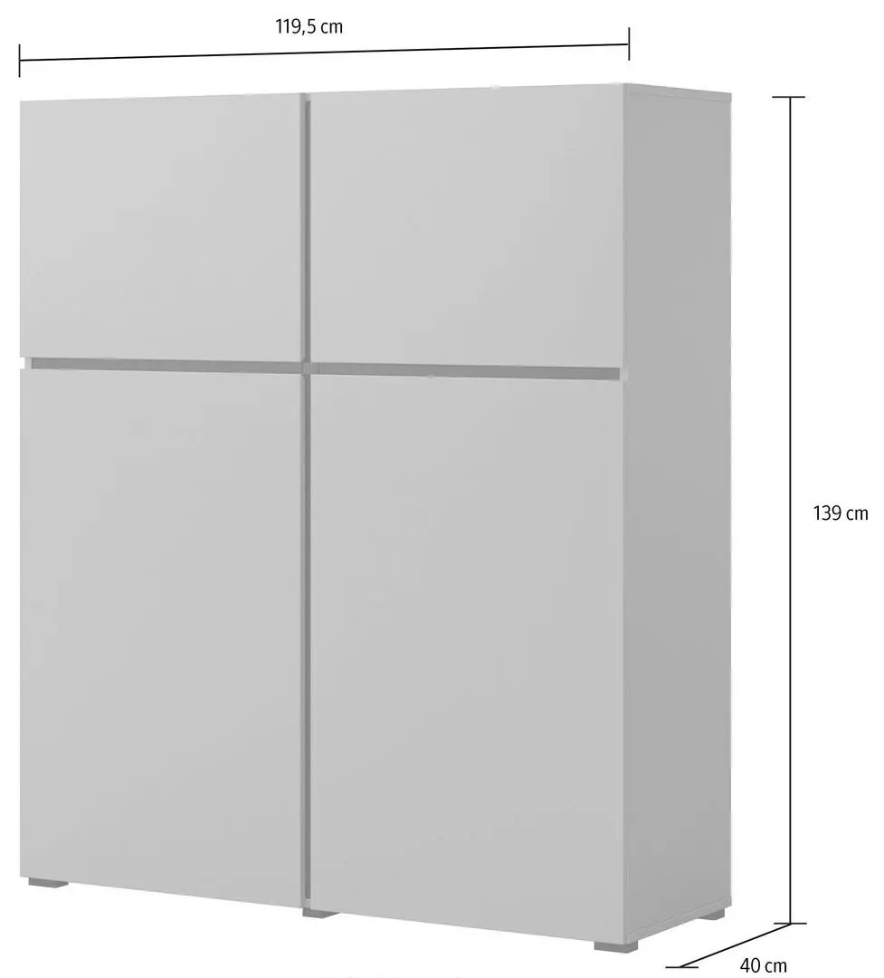 Tumba Helvetia Cross 4D (White/Black)