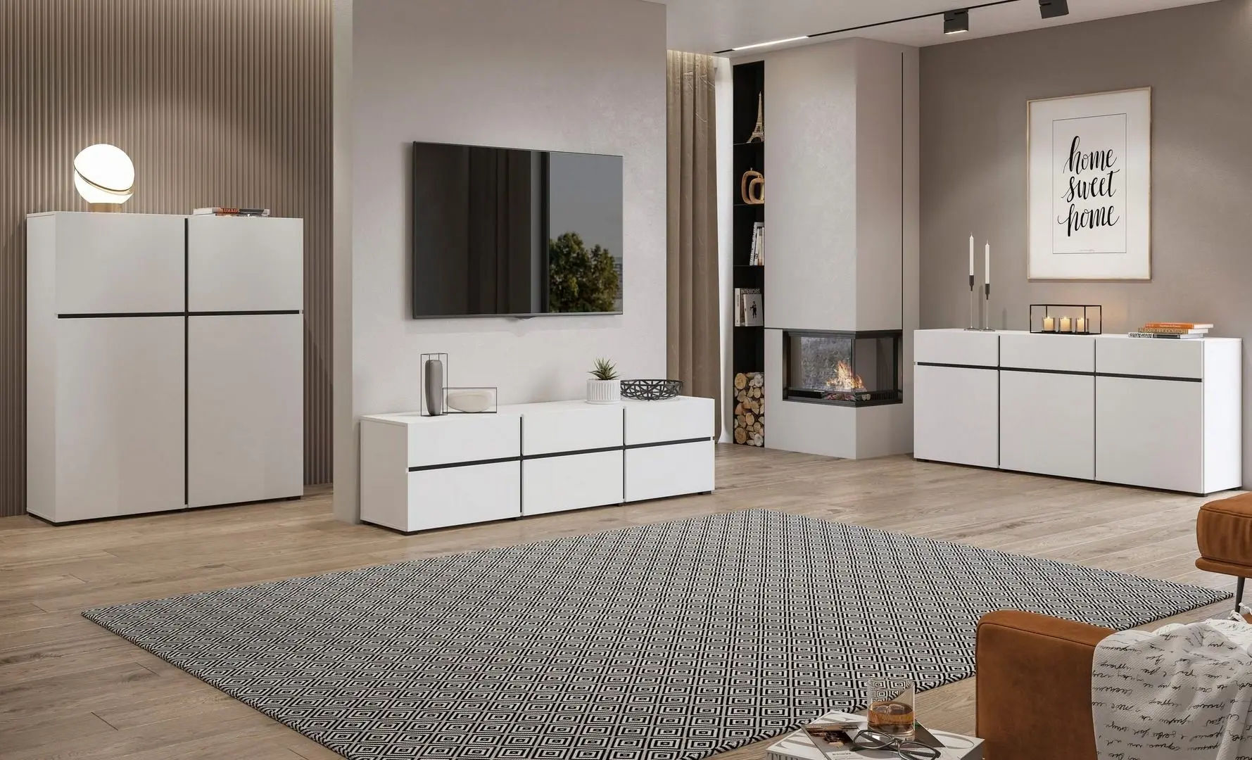 Tumba Helvetia Cross 4D (White/Black)