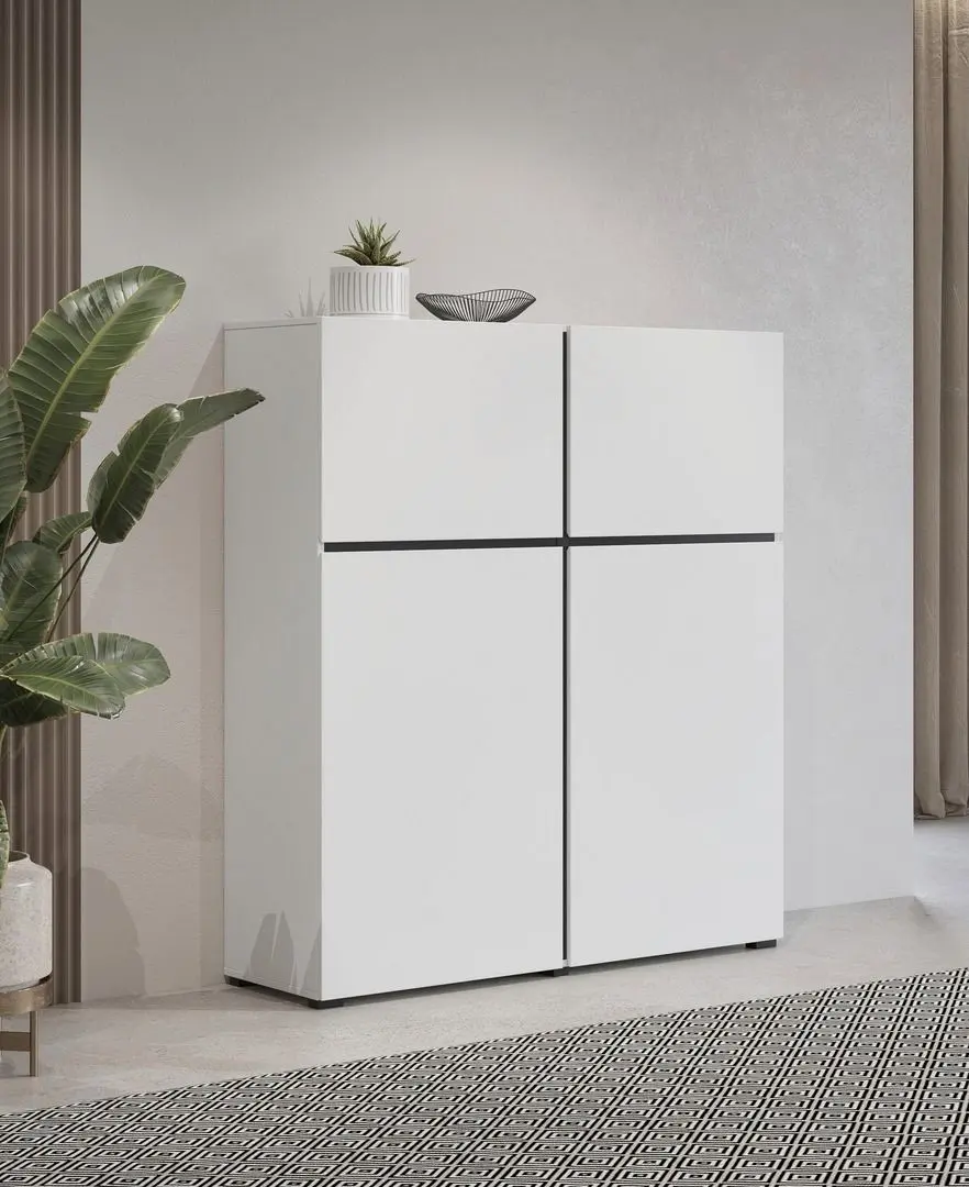 Tumba Helvetia Cross 4D (White/Black)