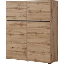 Тумба Helvetia Cross 4D (Wotan Oak/Black) Thumb