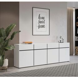 Tumba Helvetia Cross 4D4S 78x225 (White/Black)