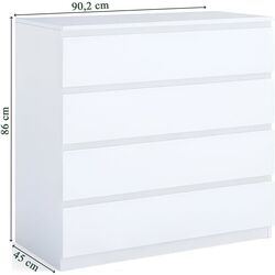 Comoda Klen Catrine (White) Thumb