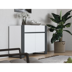 Tumba Magnusplus Combo 100х78.8х42.1 (Graphite/White)