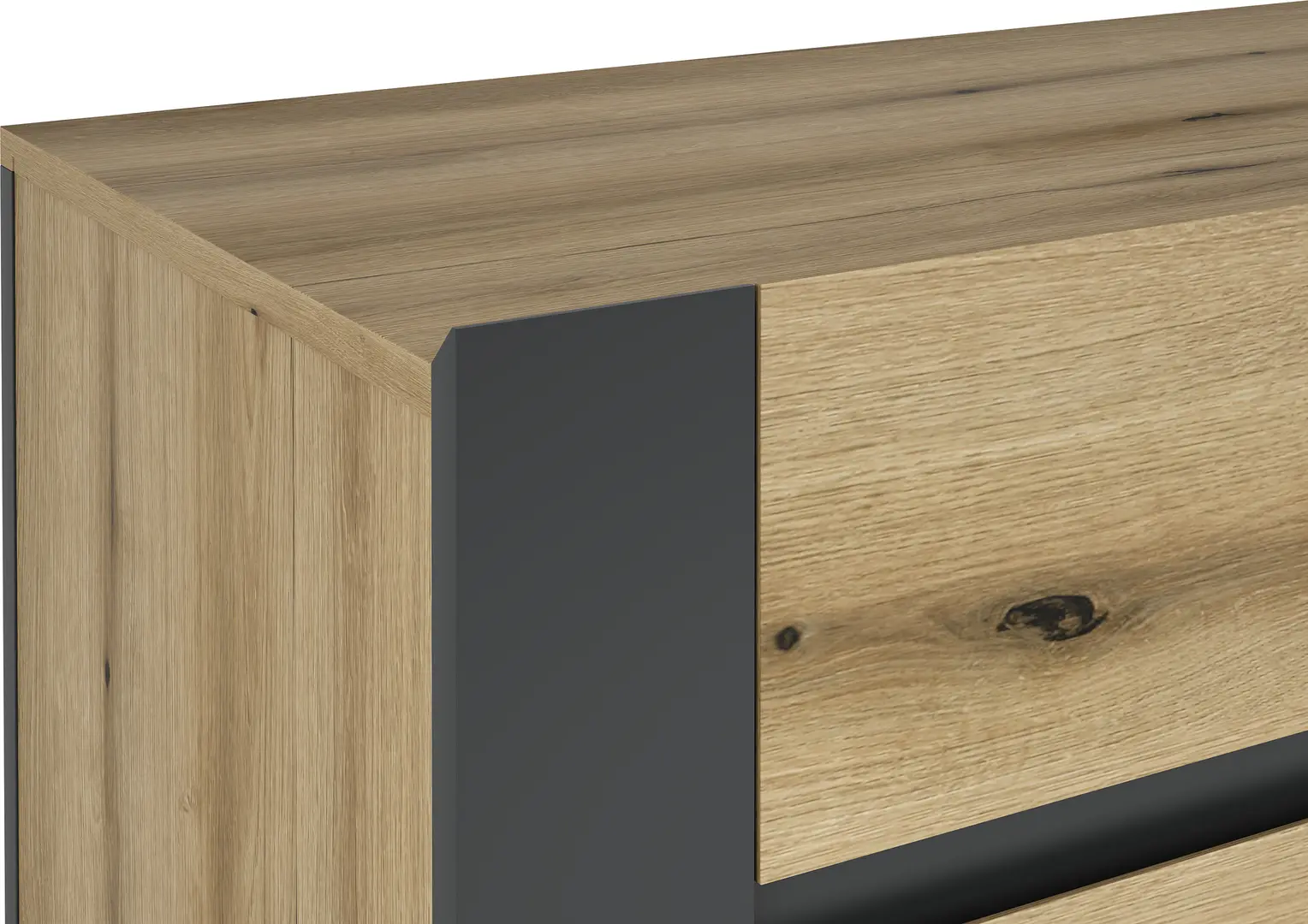 Tumba Magnusplus Combo C22 130х78.8х42.1 (Graphite/Evoke Coast Oak)