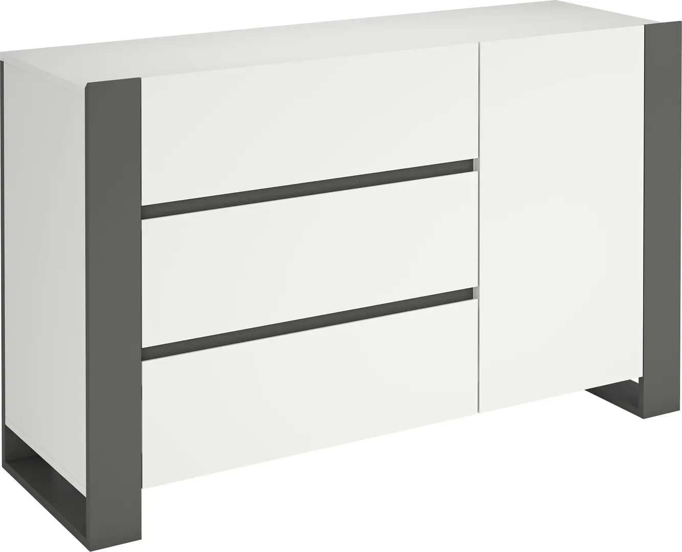 Tumba Magnusplus Combo C22 130х78.8х42.1 (Graphite/White)