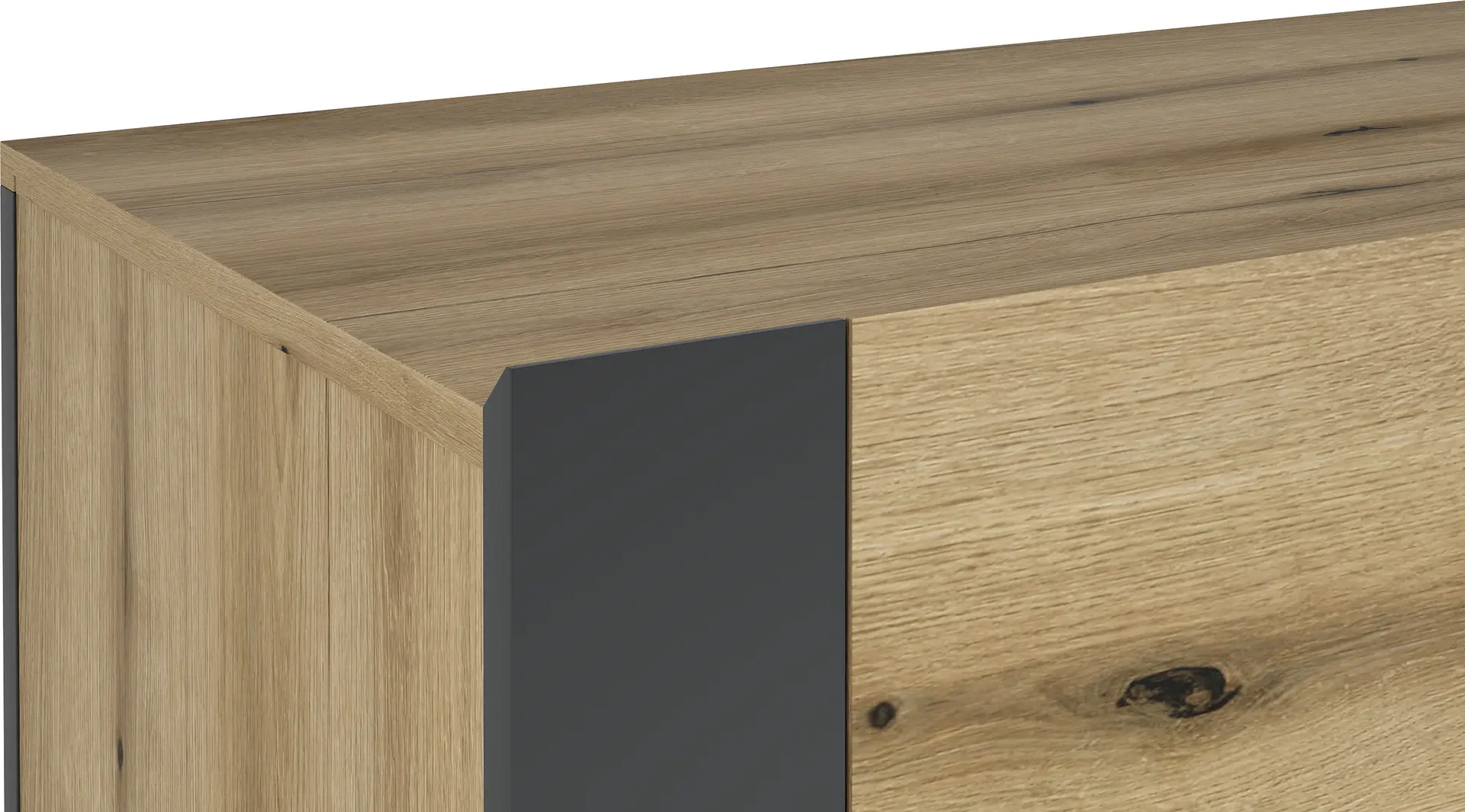 Tumba Magnusplus Combo CO5 140х78.8х42.1 (Graphite/Evoke Coast Oak)