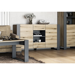 Tumba Magnusplus Combo CO5 140х78.8х42.1 (Graphite/Evoke Coast Oak)