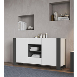 Tumba Magnusplus Combo CO5 140х78.8х42.1 (Graphite/White)