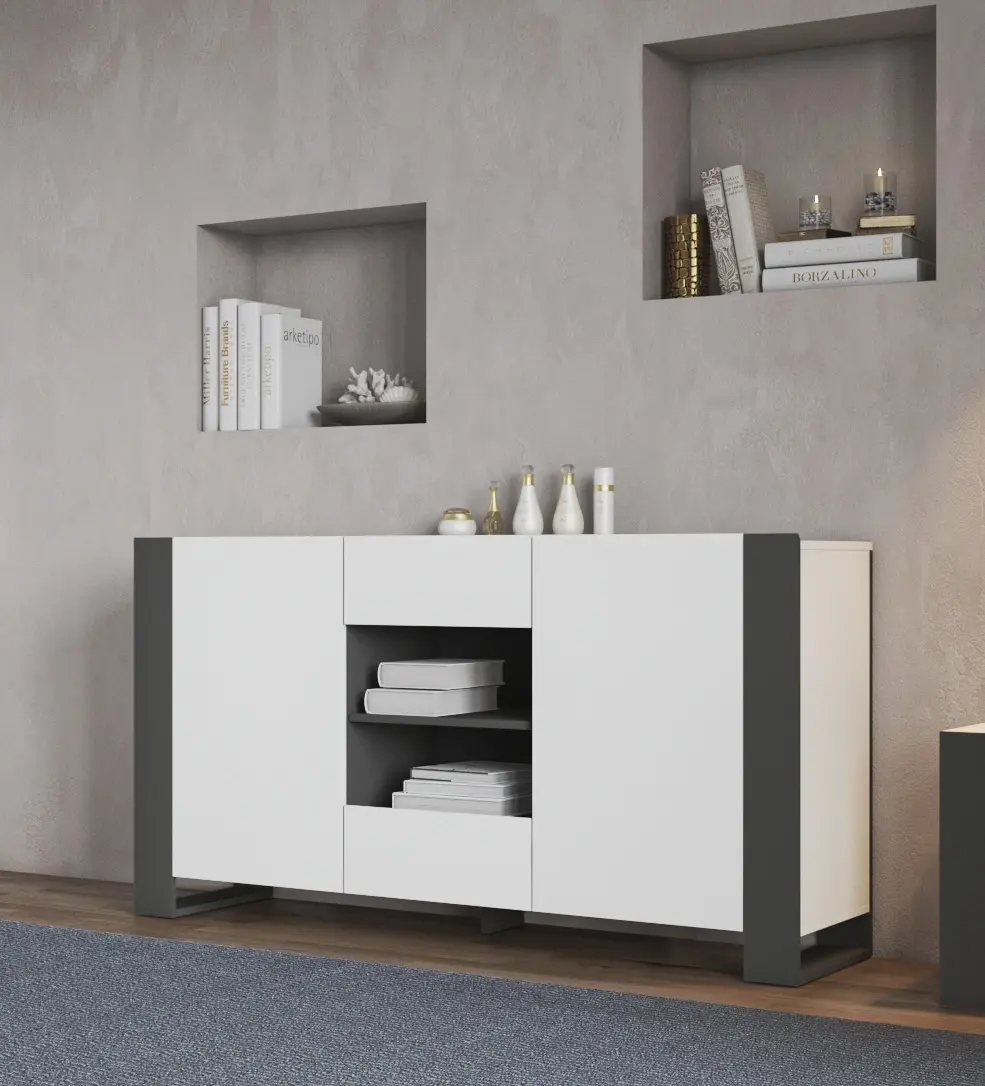 Тумба Magnusplus Combo CO5 140х78.8х42.1 (Graphite/White)