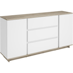 Tumba Magnusplus Concept 2D3S 160x82x40 (Grey Craft Oak/Nimphea Alba) Thumb