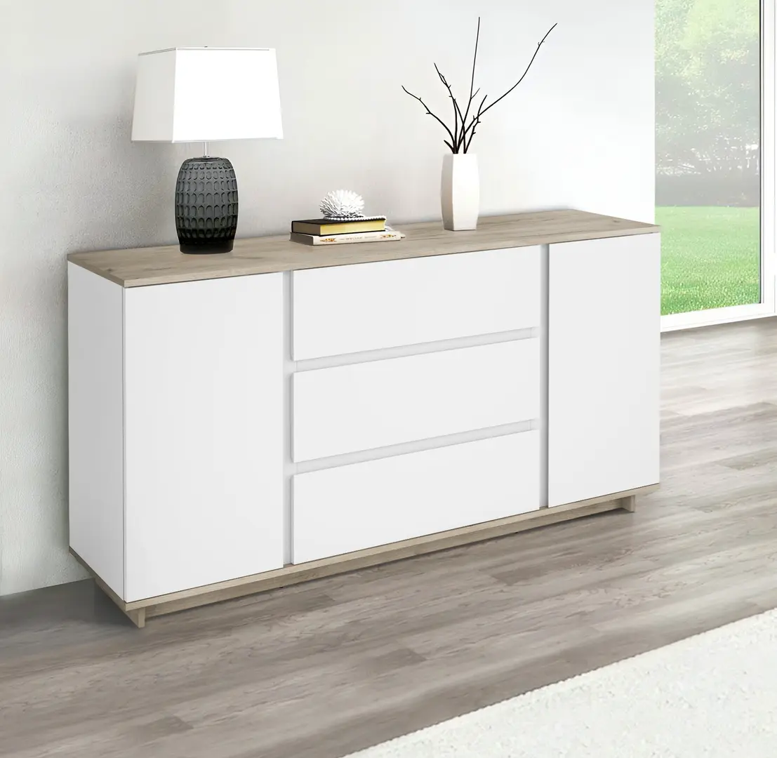 Tumba Magnusplus Concept 2D3S 160x82x40 (Grey Craft Oak/Nimphea Alba)