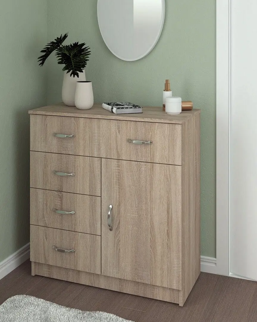 Tumba Marcel Prod COM1-3-1ROSO (Sonoma Oak)